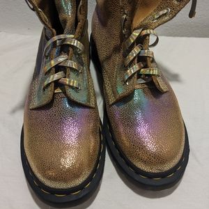 Dr Marten Iridescent Rainbow Boots